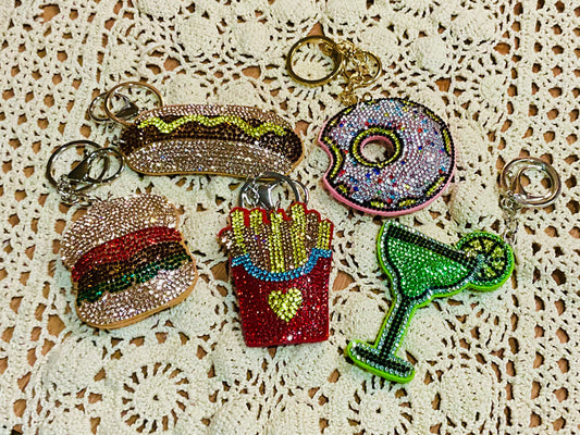 Fast Food Bling Keychains