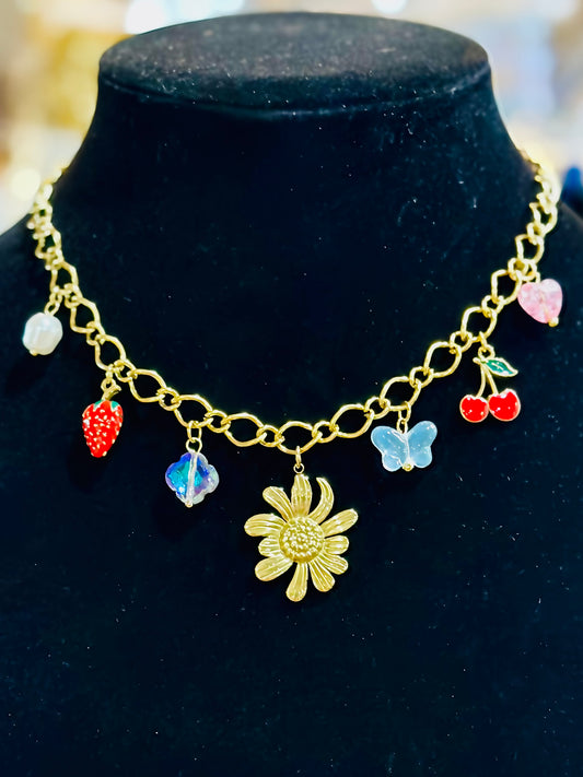 Garden Party Charm Necklace